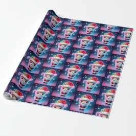 Merry Christmas Santa Candy Geschenkpapier
