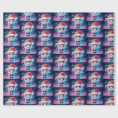 Merry Christmas Santa Candy Geschenkpapier (Flach)
