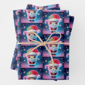 Merry Christmas Santa Candy Geschenkpapier Set (Beispiel)