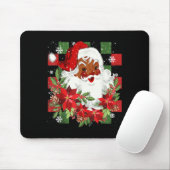 Merry Christmas Santa Claus Black Afro African Ame Mousepad (Mit Mouse)