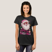 Merry Christmas Santa Claus Black Afro African Ame T-Shirt (Vorne ganz)