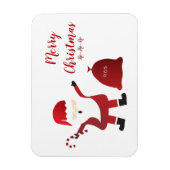 Merry Christmas Santa Claus Candy Cane Magnet (Vertikal)