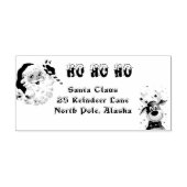 Merry Christmas Santa Claus Candy Cane Reindeer Gummistempel (Prägung)