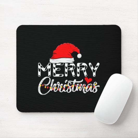 Merry Christmas Santa Claus Funny Family  Mousepad (Mit Mouse)