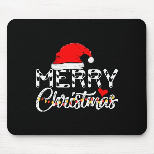Merry Christmas Santa Claus Funny Family  Mousepad (Vorne)