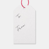 Merry Christmas Santa Claus Holiday XMas  Geschenkanhänger (Rückseite)