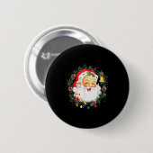 Merry Christmas Santa Claus Nk Afro African Americ Button (Vorne & Hinten)