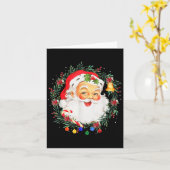 Merry Christmas Santa Claus Nk Afro African Americ Karte (Gelbe Blume)