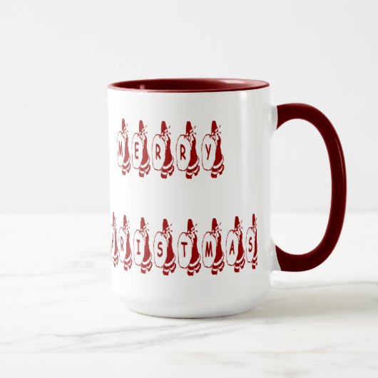 Merry Christmas Santa Claus Tasse (Rechts)