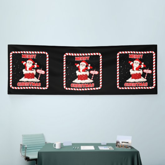 Merry Christmas Santa Collection 4x12 Vinyl Banner (Messeveranstaltung)