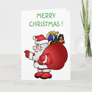 "MERRY CHRISTMAS" SANTA FEIERTAGSKARTE
