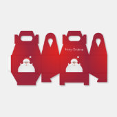 Merry Christmas Santa Gable Favor Box Geschenkschachtel (Ungefaltet)