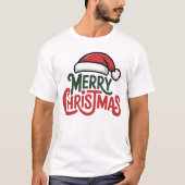 Merry Christmas Santa Hat Tee (Vorderseite)