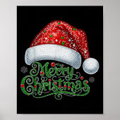 Merry Christmas Santa Hat Xmas Family Matching Paj Poster (Vorne)