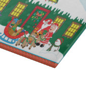 Merry Christmas Santa Ms. Claus Reindeer Schneidebrett (Ecke)