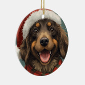 Merry Christmas Santa Paws Dog Ornament (Rechts)
