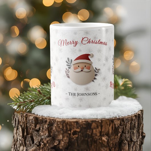 Merry Christmas Santa – Personalized Ho Ho Ho  Kaffeetasse
