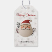 Merry Christmas Santa – Personalized Holiday Gift  Geschenkanhänger (Rückseite)