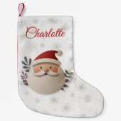Merry Christmas Santa – Personalized Holiday Kleiner Weihnachtsstrumpf (Vorderseite)