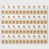 Merry Christmas Santa & Reindeer Wrapping Paper Geschenkpapier (Flach)
