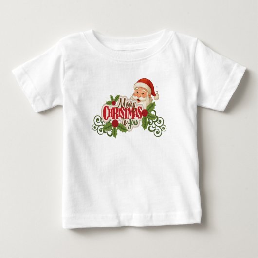 Merry Christmas Santa T-shirt (Vorderseite)