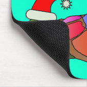 "MERRY CHRISTMAS" SANTA TURTLE MOUSEPAD (Ecke)