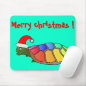 "MERRY CHRISTMAS" SANTA TURTLE MOUSEPAD (Mit Mouse)