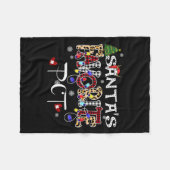 Merry Christmas Santa's Favorite Pct Patient Care Fleecedecke (Vorderseite (Horizontal))