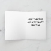 MERRY CHRISTMAS SAYS FISHERMAN SANTA FEIERTAGSKARTE (Innenseite)