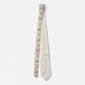 Merry Christmas Scandinavian Gnome Necktie Krawatte (Rückseite)