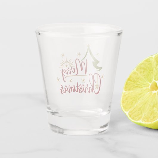 Merry Christmas Schnapsglas (Rückseite)