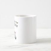 Merry Christmas Scooter Pixel Art Design Kaffeetasse (Mittel)