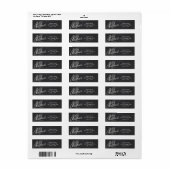 MERRY CHRISTMAS Script Chalkboard Address Labels (Vorne)