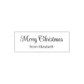 Merry Christmas Script from Your Name Permastempel (Design)