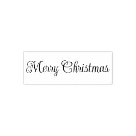 Merry Christmas Script Text Template Permastempel
