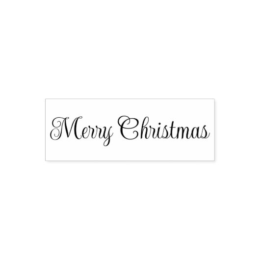 Merry Christmas Script Text Template Permastempel (Design)