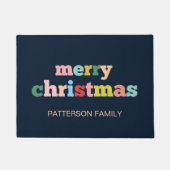 MERRY CHRISTMAS Script Typografy Custom Family Fußmatte (Vorderseite)
