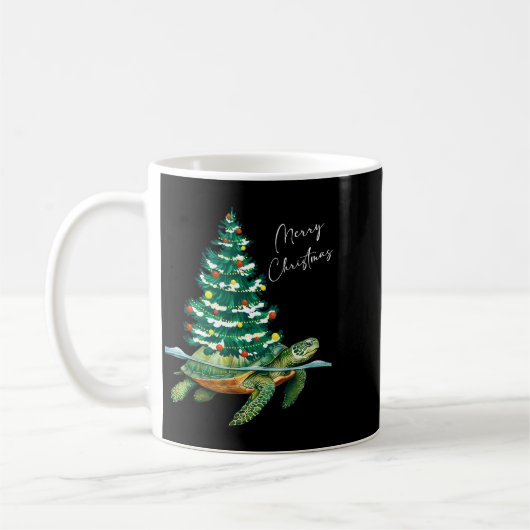 Merry Christmas Sea Turtle Xmas Tree Lights Pjs Me Kaffeetasse (Links)