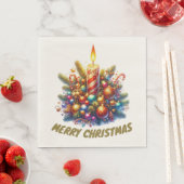 MERRY CHRISTMAS SERVIETTE (Beispiel)