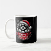 Merry Christmas Shih Tzu Graphic Tee  Kaffeetasse (Links)