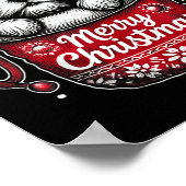 Merry Christmas Shih Tzu Graphic Tee  Poster (Ecke)