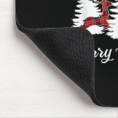 Merry Christmas Shirt For Women Buffalo Plaid Rein Mousepad (Ecke)