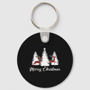 Merry Christmas Shirt For Women Buffalo Schlüsselanhänger