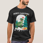 Merry Christmas Shirts For Women Xmas Santa T Rex (Vorderseite)
