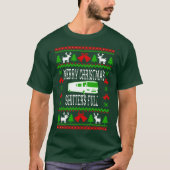 Merry Christmas Shitters Full Ugly Christmas Sweat T-Shirt (Vorderseite)