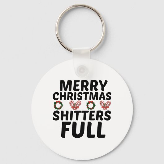 MERRY CHRISTMAS SHITTERS VOLL SCHLÜSSELANHÄNGER (Vorderseite)