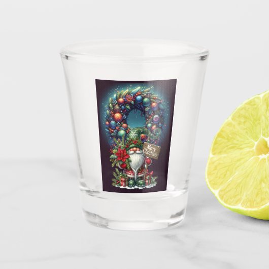 MERRY CHRISTMAS Shot glass Schnapsglas (Vorderseite)