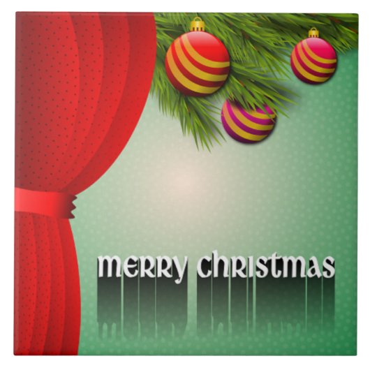 "MERRY CHRISTMAS"-SIGN FLIESE (Vorderseite)