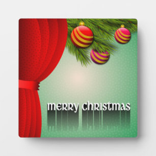 "MERRY CHRISTMAS"-SIGN FOTOPLATTE