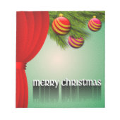 "MERRY CHRISTMAS"-SIGN NOTIZBLOCK (Vorderseite)